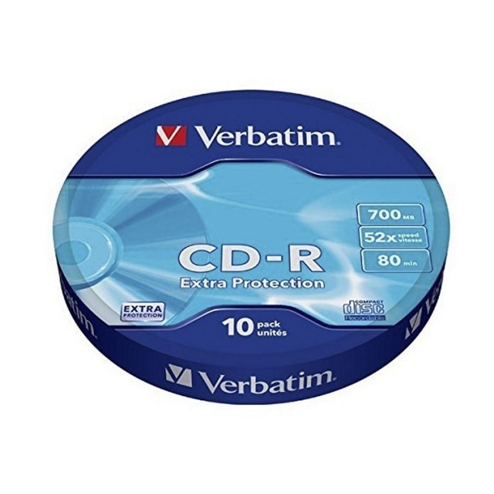 CD-R Verbatim Datalife Plus 80 52X - Confezione Da 10 Dischi Per Dati E Musica - Foto 4